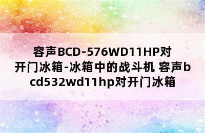 容声BCD-576WD11HP对开门冰箱-冰箱中的战斗机 容声bcd532wd11hp对开门冰箱